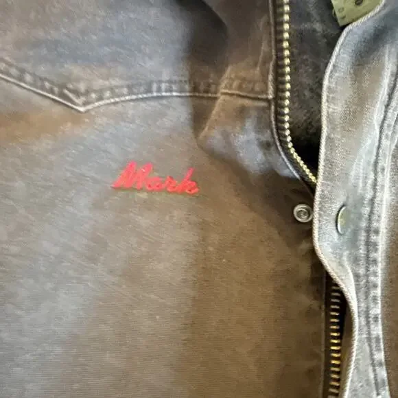 Carhartt C52 CHT men Sz XXL tall Detroit Style Blanket Lined 4Aces Stitched Back - Picture 5 of 16